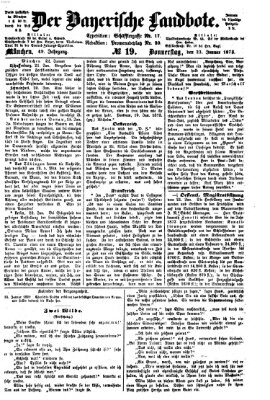 Der Bayerische Landbote Donnerstag 23. Januar 1873
