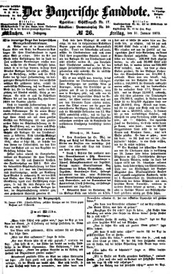 Der Bayerische Landbote Freitag 31. Januar 1873