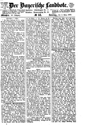 Der Bayerische Landbote Sonntag 2. März 1873