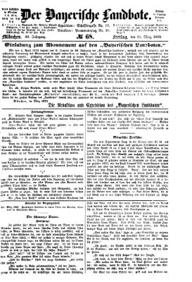 Der Bayerische Landbote Freitag 21. März 1873