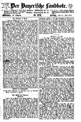 Der Bayerische Landbote Freitag 25. Juli 1873