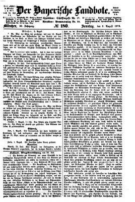 Der Bayerische Landbote Sonntag 3. August 1873