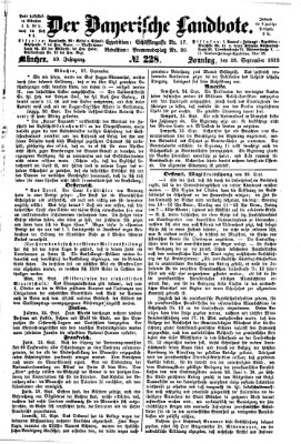 Der Bayerische Landbote Sonntag 28. September 1873