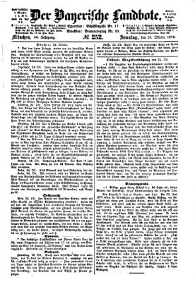 Der Bayerische Landbote Sonntag 26. Oktober 1873