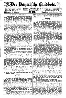 Der Bayerische Landbote Dienstag 18. November 1873