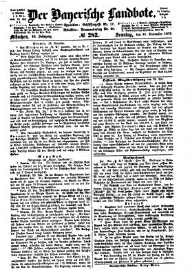 Der Bayerische Landbote Sonntag 30. November 1873