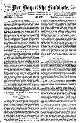 Der Bayerische Landbote Samstag 13. Dezember 1873