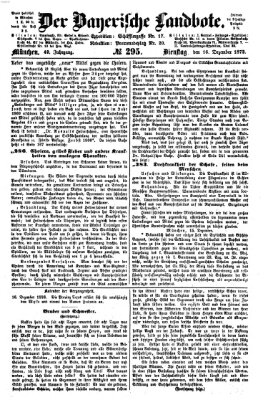 Der Bayerische Landbote Dienstag 16. Dezember 1873