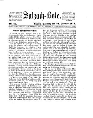 Salzach-Bote Samstag 24. Februar 1872