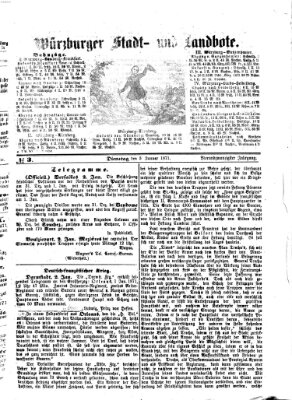 Würzburger Stadt- und Landbote Dienstag 3. Januar 1871