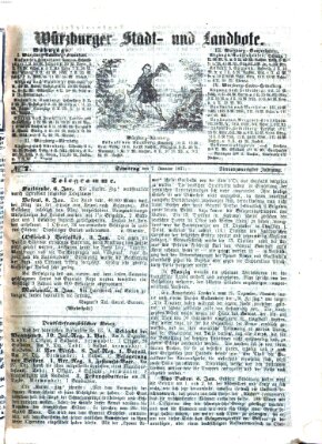 Würzburger Stadt- und Landbote Samstag 7. Januar 1871