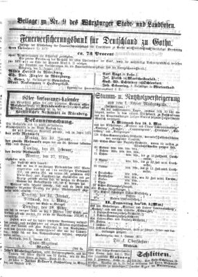 Würzburger Stadt- und Landbote Montag 9. Januar 1871