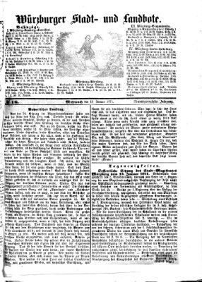 Würzburger Stadt- und Landbote Mittwoch 18. Januar 1871