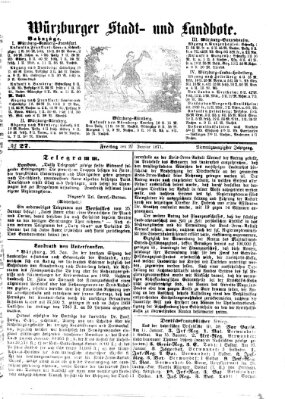 Würzburger Stadt- und Landbote Freitag 27. Januar 1871