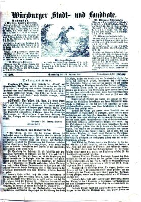 Würzburger Stadt- und Landbote Samstag 28. Januar 1871