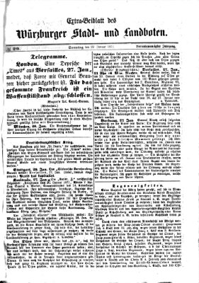 Würzburger Stadt- und Landbote Sonntag 29. Januar 1871