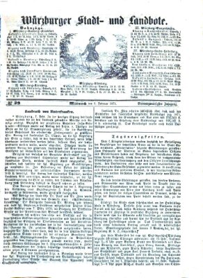 Würzburger Stadt- und Landbote Mittwoch 8. Februar 1871