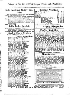 Würzburger Stadt- und Landbote Donnerstag 9. Februar 1871