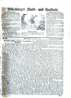 Würzburger Stadt- und Landbote Mittwoch 15. Februar 1871