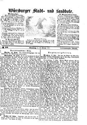 Würzburger Stadt- und Landbote Sonntag 19. Februar 1871