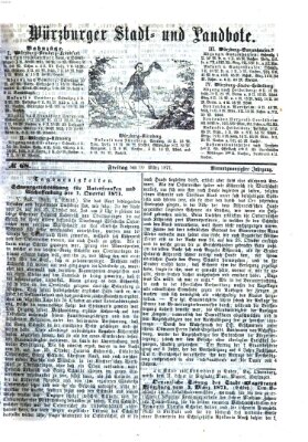 Würzburger Stadt- und Landbote Freitag 10. März 1871