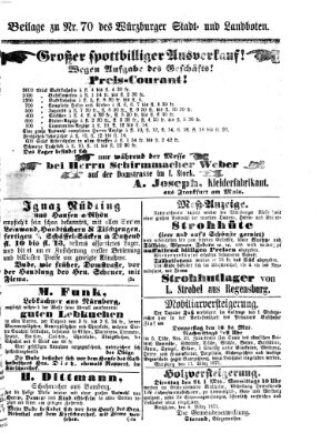 Würzburger Stadt- und Landbote Montag 13. März 1871