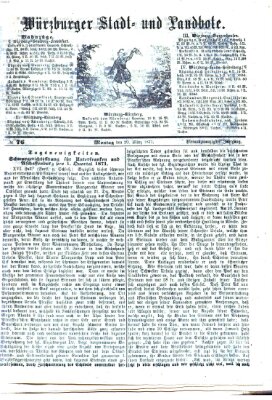 Würzburger Stadt- und Landbote Montag 20. März 1871