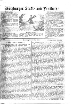 Würzburger Stadt- und Landbote Samstag 25. März 1871