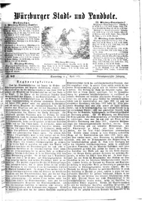 Würzburger Stadt- und Landbote Samstag 1. April 1871