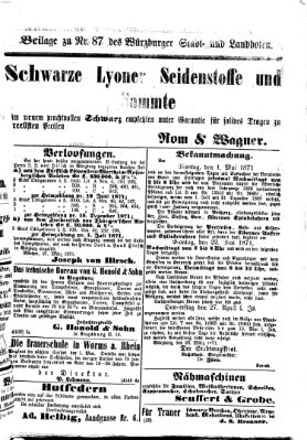 Würzburger Stadt- und Landbote Samstag 1. April 1871