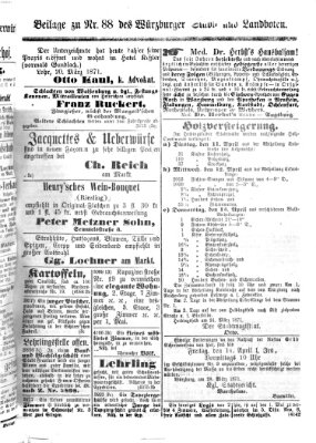 Würzburger Stadt- und Landbote Montag 3. April 1871