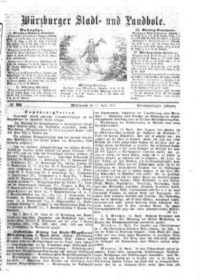 Würzburger Stadt- und Landbote Mittwoch 12. April 1871