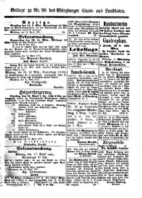 Würzburger Stadt- und Landbote Freitag 14. April 1871