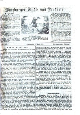 Würzburger Stadt- und Landbote Freitag 28. April 1871