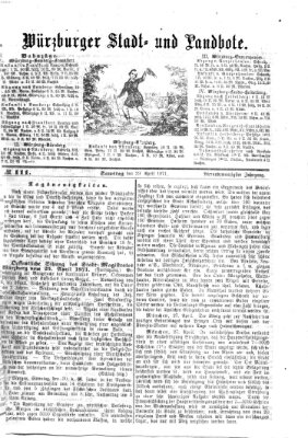 Würzburger Stadt- und Landbote Samstag 29. April 1871