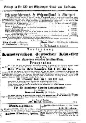 Würzburger Stadt- und Landbote Mittwoch 10. Mai 1871