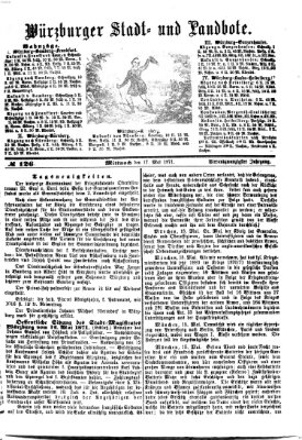 Würzburger Stadt- und Landbote Mittwoch 17. Mai 1871