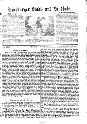 Würzburger Stadt- und Landbote Montag 22. Mai 1871