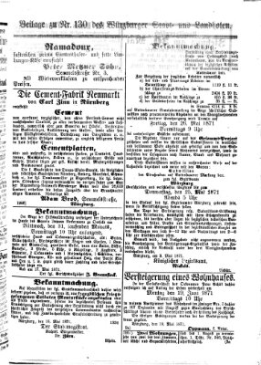 Würzburger Stadt- und Landbote Montag 22. Mai 1871