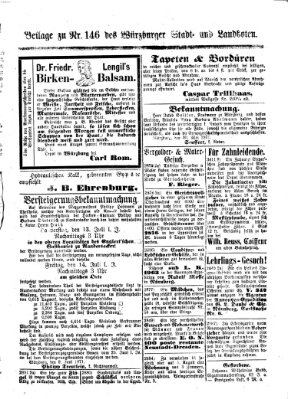 Würzburger Stadt- und Landbote Samstag 10. Juni 1871