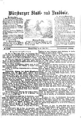 Würzburger Stadt- und Landbote Donnerstag 22. Juni 1871