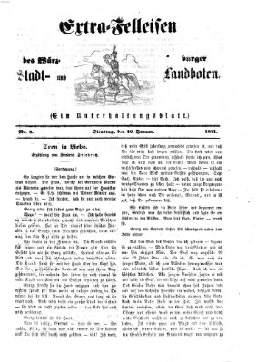 Extra-Felleisen (Würzburger Stadt- und Landbote) Dienstag 10. Januar 1871