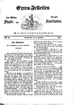 Extra-Felleisen (Würzburger Stadt- und Landbote) Donnerstag 16. Februar 1871