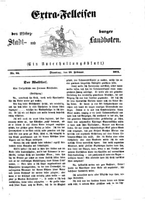 Extra-Felleisen (Würzburger Stadt- und Landbote) Dienstag 28. Februar 1871