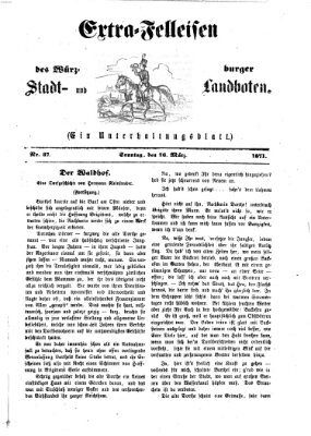 Extra-Felleisen (Würzburger Stadt- und Landbote) Sonntag 26. März 1871