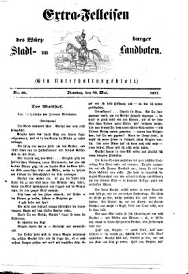 Extra-Felleisen (Würzburger Stadt- und Landbote) Dienstag 30. Mai 1871