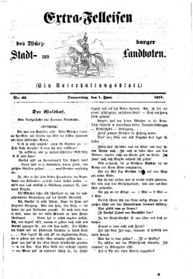 Extra-Felleisen (Würzburger Stadt- und Landbote) Donnerstag 1. Juni 1871