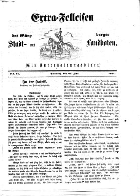 Extra-Felleisen (Würzburger Stadt- und Landbote) Sonntag 30. Juli 1871