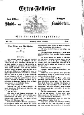 Extra-Felleisen (Würzburger Stadt- und Landbote) Sonntag 8. Oktober 1871