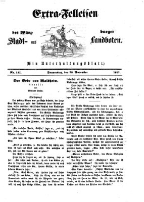 Extra-Felleisen (Würzburger Stadt- und Landbote) Donnerstag 23. November 1871